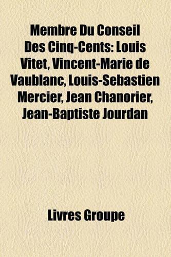 Membre Du Conseil Des Cinq-Cents