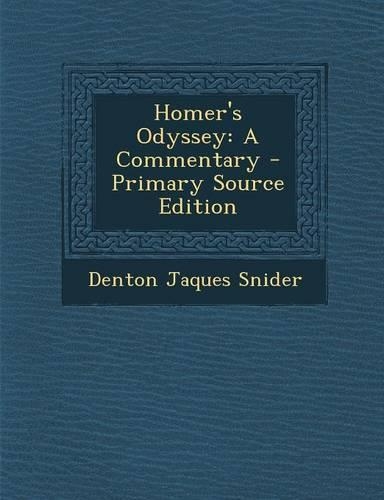 Homer's Odyssey: A Commentary
