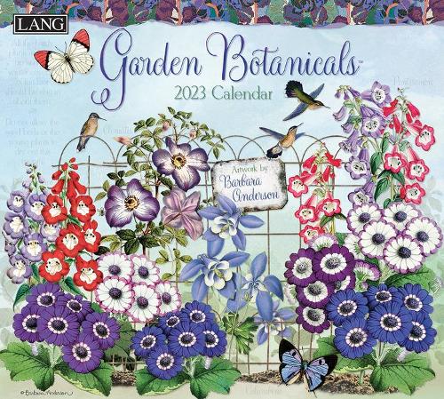 Garden Botanicals 2023 Wall Calendar