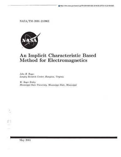 An Implicit Characteristic Based Method for Electromagnetics
