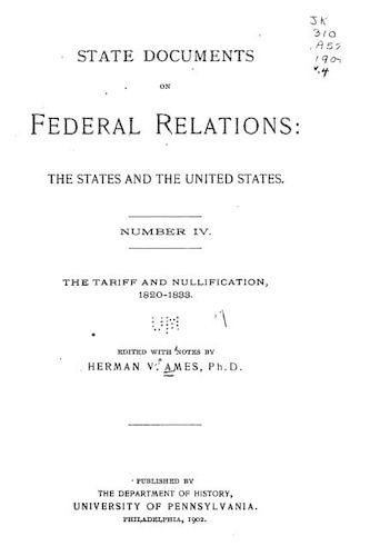 State documents on Federal relations, the States and the United States