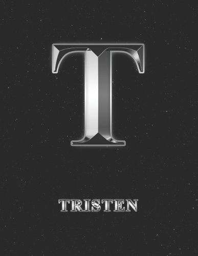 Tristen: 1 Year Weekly Planner with Note Pages (12 Months) - Silver Effect Personalized Custom Letter T Initial First Name - 2020 - 2021 - Week Planning - Mo