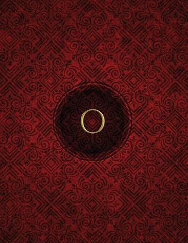 Monogram "O" Blank Sketchbook: Sketch Pad Notebook(15 Monogram Crimson 150 Sketch)