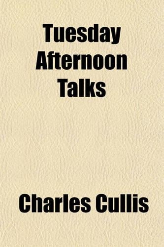 Tuesday Afternoon Talks