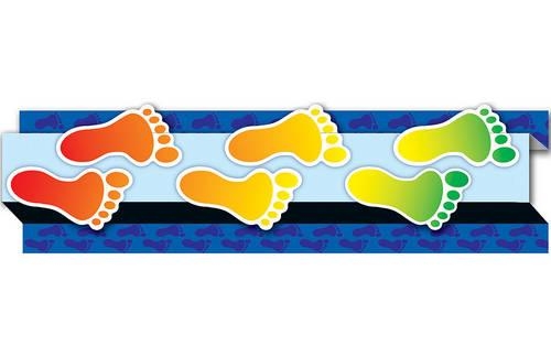 Footprints Straight Borders