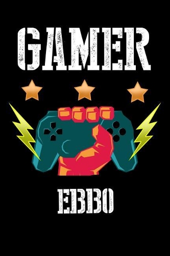 Gamer Ebbo: Liniertes Notizbuch für deinen Vornamen