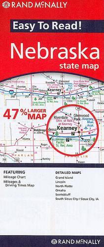 Rand Mcnally Easy to Read! Nebraska State Map