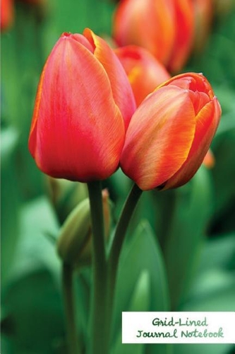 Grid-Lined Journal Notebook.: (Diary, Notebook) Glossy And Soft Cover, Grid-Lined Journal, Grid-Lined Notebook, Graph, 100 Grid-Lined Pages, Size 6" x 9"(Grid-Lined Flower Edition.)