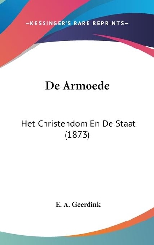 De Armoede: Het Christendom En De Staat (1873)