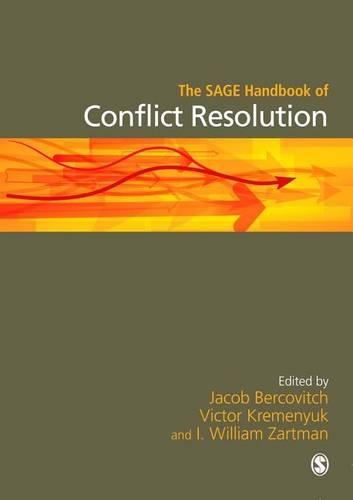 The Sage Handbook of Conflict Resolution