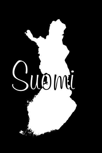 Suomi - Black Lined Notebook with Margins (Finland): 101 Pages, Medium Ruled, 6 x 9 Journal, Soft Cover