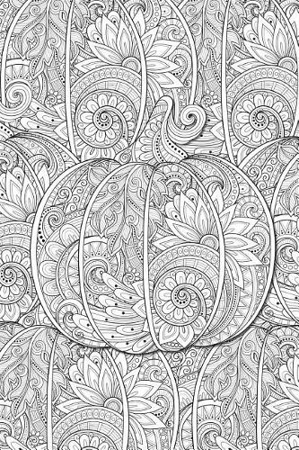 Color My Cover Halloween Journal - Pumpkin Pattern