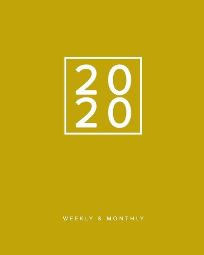 2020 Weekly & Monthly: Solid Gold / Yellow 2020 Planner