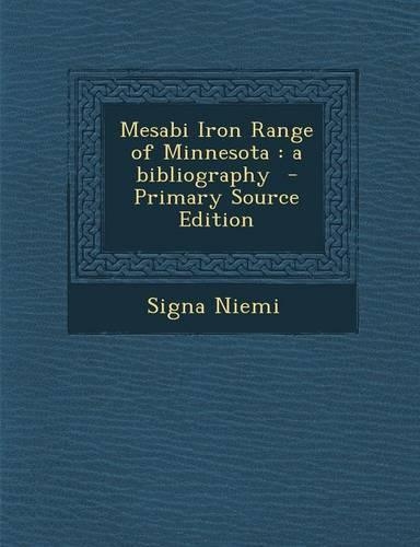 Mesabi Iron Range of Minnesota