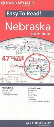 Rand McNally Easy to Read! Nebraska State Map: (Rand McNally Easy to Read!)