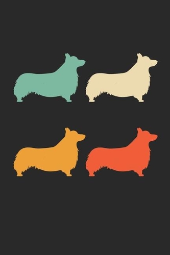 Welsh Corgi Notebook - Retro Welsh Corgi Journal - Vintage Welsh Corgi Diary: Medium College-Ruled Journey Diary, 110 page, Lined, 6x9 (15.2 x 22.9 cm)