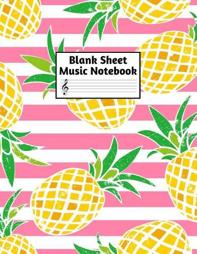 Blank Sheet Music Notebook: Easy Blank Staff Manuscript Book Large 8.5 X 11 Inches Musician Paper Wide 12 Staves Per Page for Piano, Flute, Violin, Guitar, Trumpet, Drums, Cell