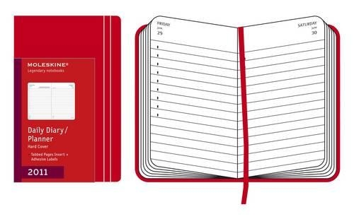 2011 Moleskine Red Pocket Daily Diary 12 Month Hard: (Moleskine Diaries)