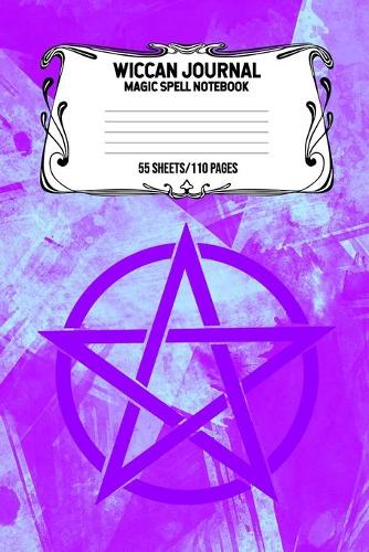 Wiccan Journal Magic Spell Notebook 55 Sheets/110 Pages