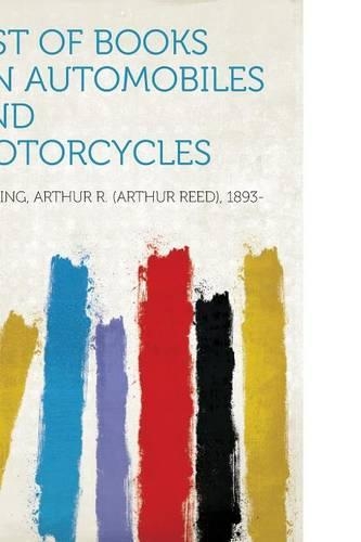 List of Books on Automobiles and Motorcycles