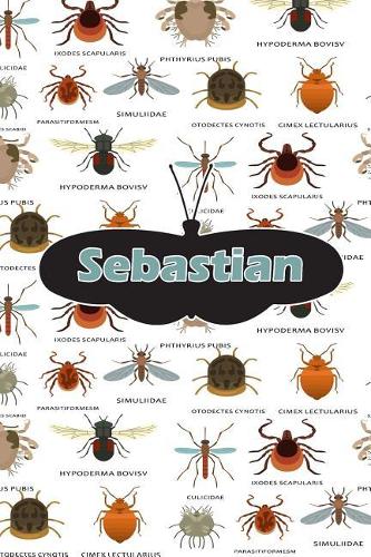 Sebastian: Bug Insect Journal Notebook 120 Pages 6x9