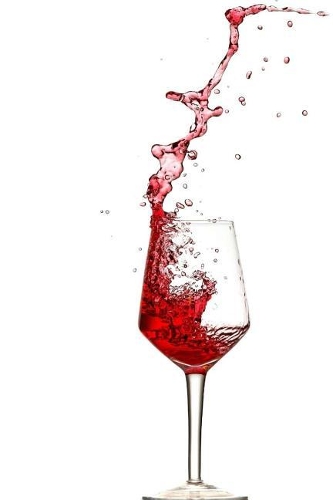 Red Wine Notebook 6x9 glossy softcover 150 lined pages