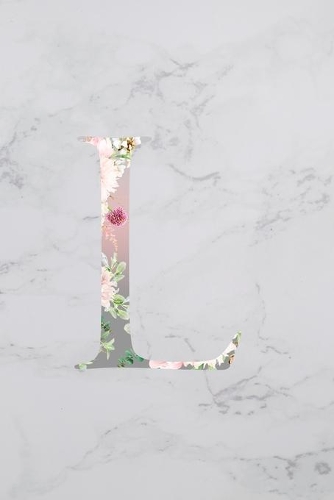 L: Initial Monogram Journal to write in Positive Thoughts for Women Teens Girls gifts holidays