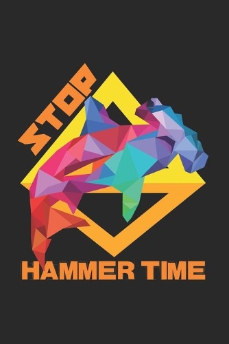 Stop Hammer time: 6x9 Fishing - grid - squared paper - notebook - notes