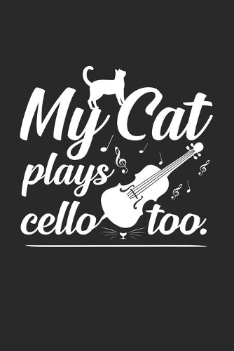 My cat plays cello too: 6x9 Cello - dotgrid - dot grid paper - notebook - notes