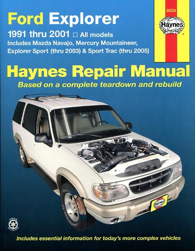 Ford Explorer, Mazda Navajo, Mercury Mountaineer (91 - 05)