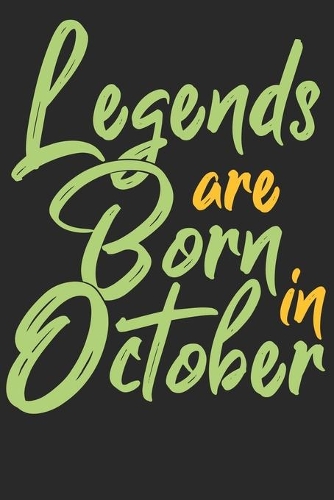 Legends are born in October: Wochenplaner Januar bis Dezember 2020 - 1 Woche auf einen Blick - DIN A5 Monatsplaner Jahresplaner Jahr Terminplaner Checklisten & Notizen Legenden 