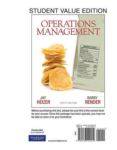 Operations Management, Student Value Edition