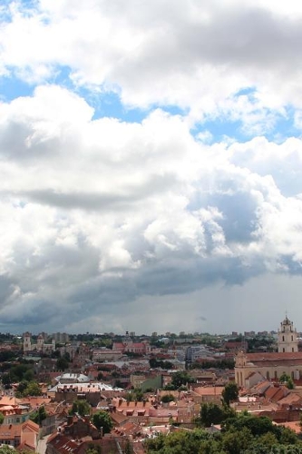 Cloudy Skies in Vilnius, Lithuania Journal: Take Notes, Write Down Memories in this 150 Page Lined Journal