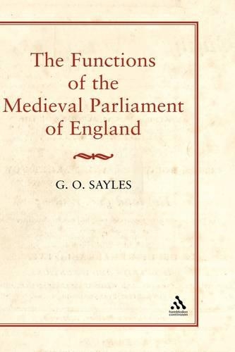 Functions of the Medieval Parliament of England
