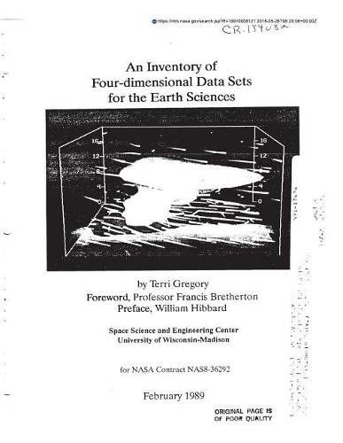An Inventory of Four-Dimensional Data Sets for the Earth Sciences
