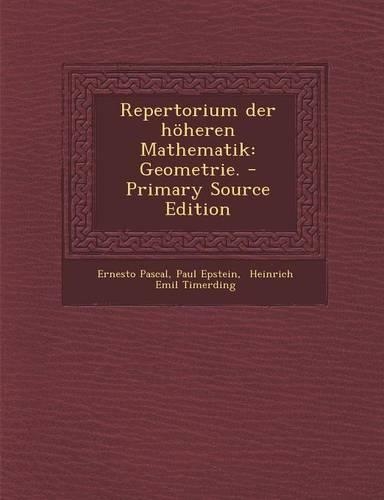 Repertorium Der Hoheren Mathematik