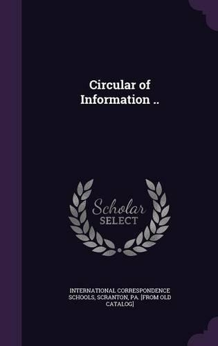 Circular of Information ..