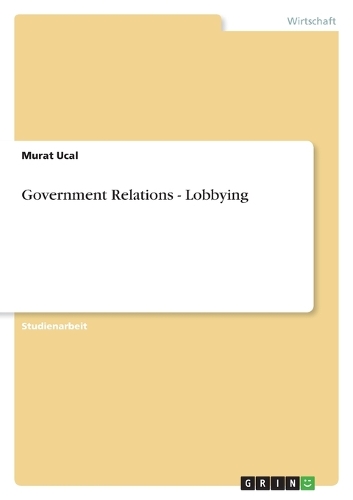 Government Relations - Lobbying