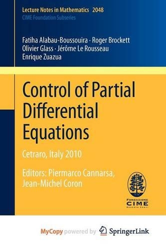 Control of Partial Differential Equations