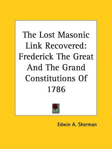 The Lost Masonic Link Recovered