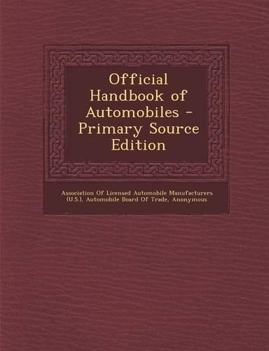 Official Handbook of Automobiles