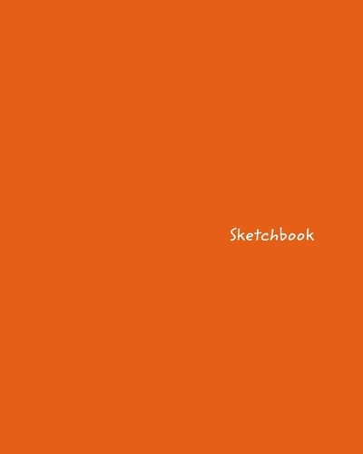 Sketchbook: Large Orange Design Drawing Book