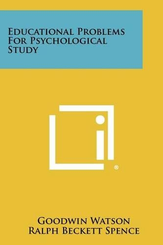 Educational Problems for Psychological Study