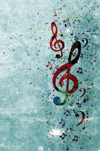 A Splash of Music Notebook: 150 page Notebook Journal Diary