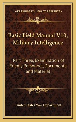 Basic Field Manual V10, Military Intelligence