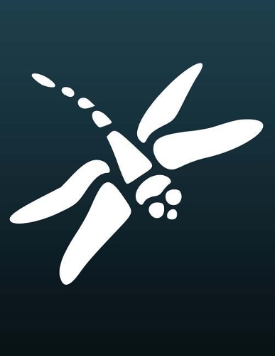 Wide Ruled Lined Paper Notebook: Dragonfly