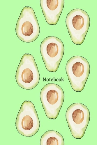 Notebook: Avocado Journal, Diary, Notebook, Daily Notepad, School Composition Book, Blank Journal with Lines to write in! Blank Spine, Ruled white paper, 110 