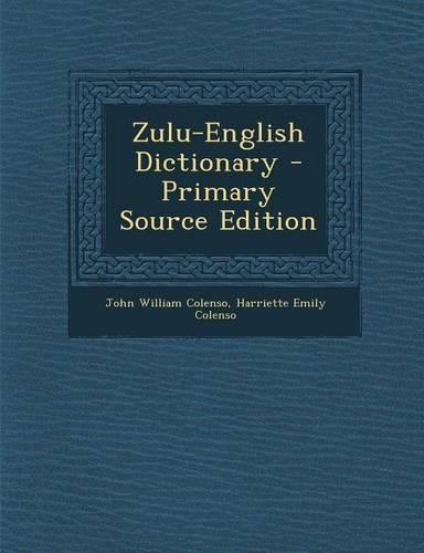 Zulu-English Dictionary