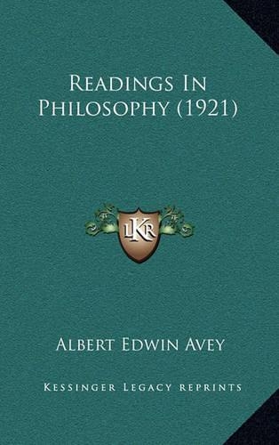Readings in Philosophy (1921)