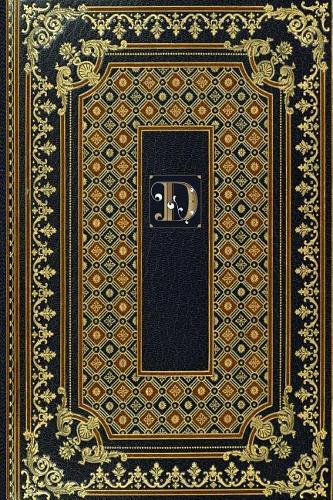 Gold Label Monogram D Notebook: Vintage Design Leather Look Matte Cover Paperback 6x9" Notebook 160 pages(Gold Label Set of Journals Planners Diaries Notebooks Paperback Matte Finish Cover)